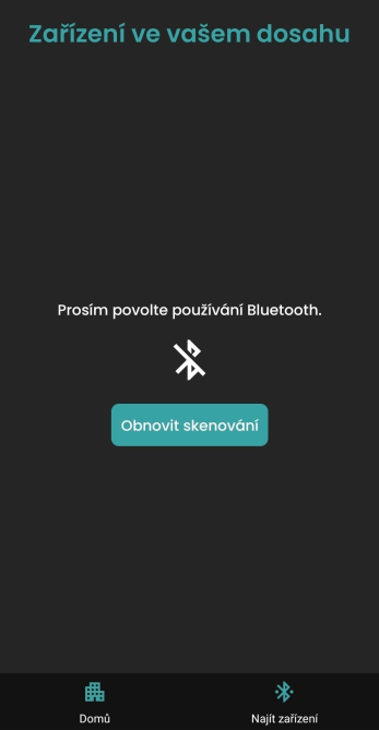 Výzva k zapnutí/povolení Bluetooth